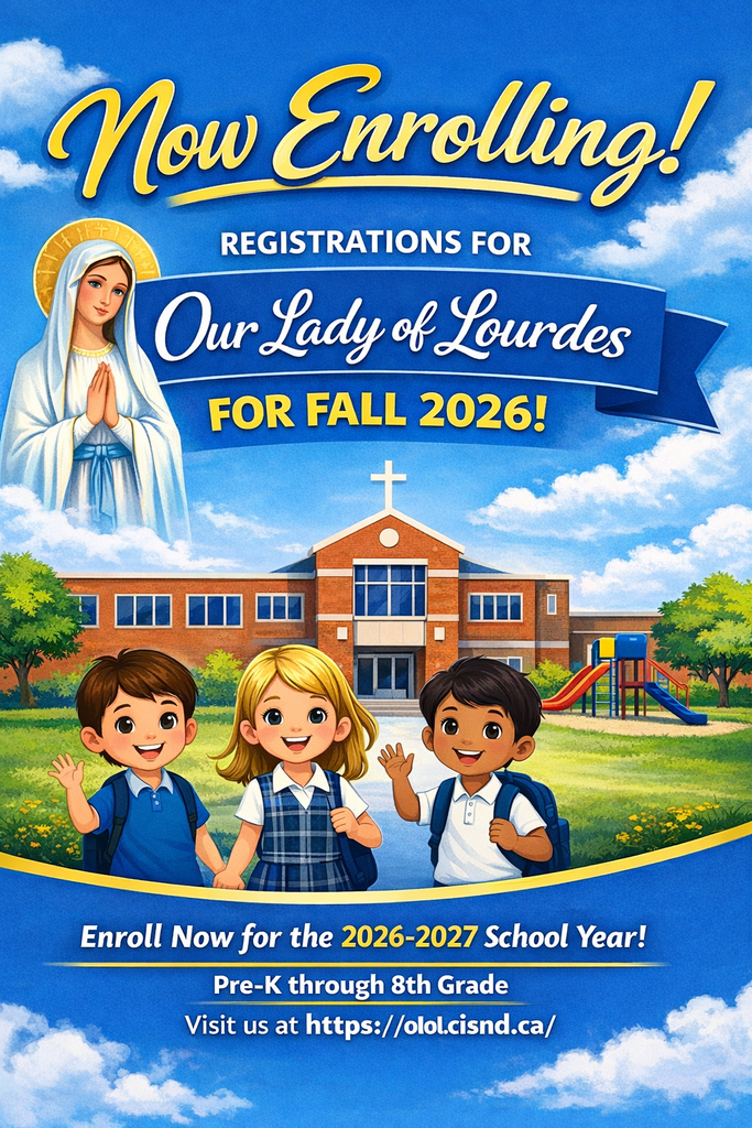 students in front of school