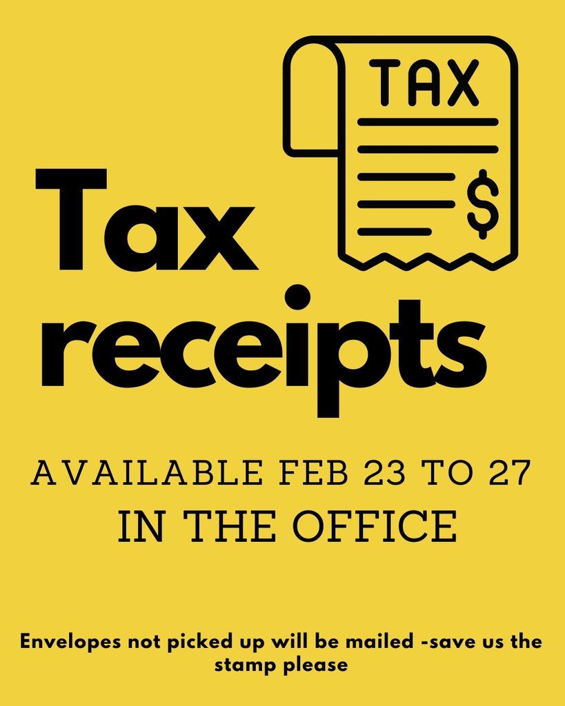 tax receipts available