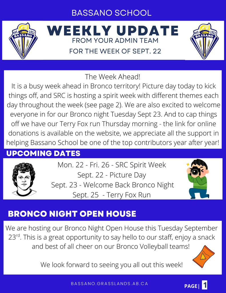Weekly Update - Sept. 22 (Page 1)