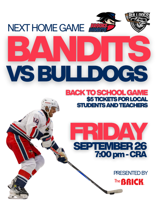 BACK TO SCHOOL GAME  this Friday's against the Blackfalds Bulldogs.