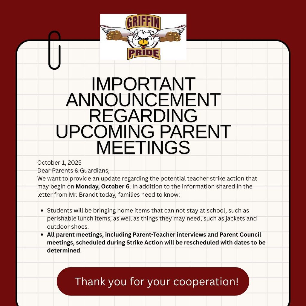 Important Announcement