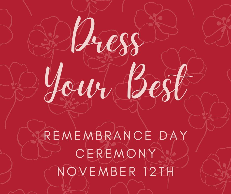 Dress your best with poppy outlines in the background