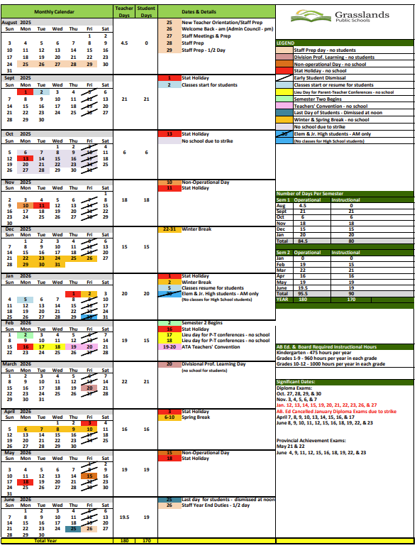 Division Calendar Change Notification