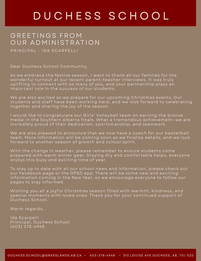 Here's the December Newsletter. 