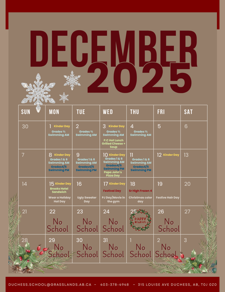 Here's the December Newsletter. 