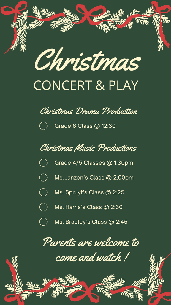 Events and activities happening during the afternoon of December 17th. 