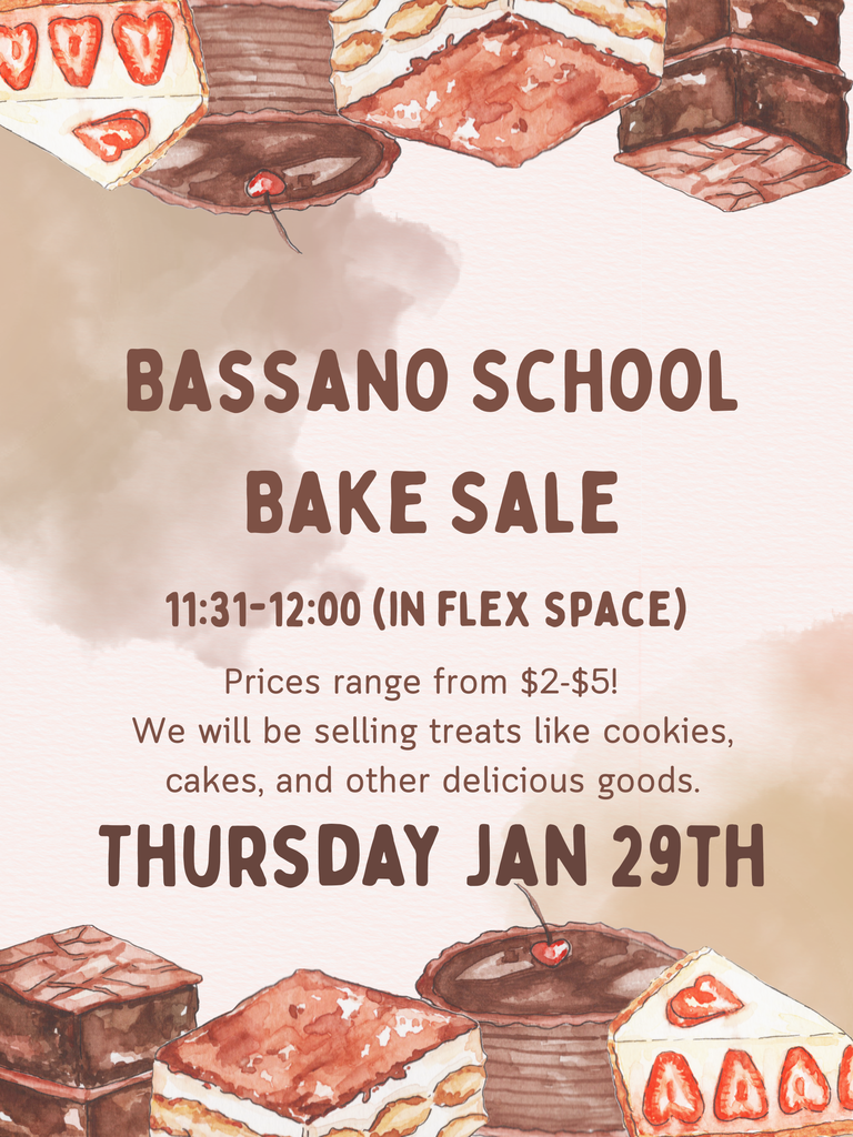 SRC Bake Sale - Jan 29