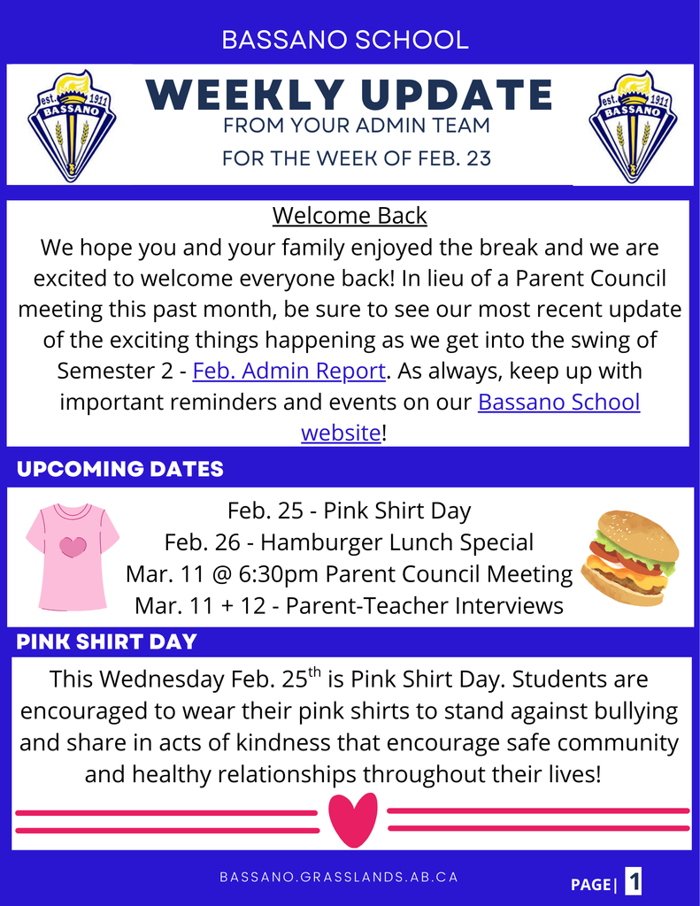 Admin Update - Feb. 23