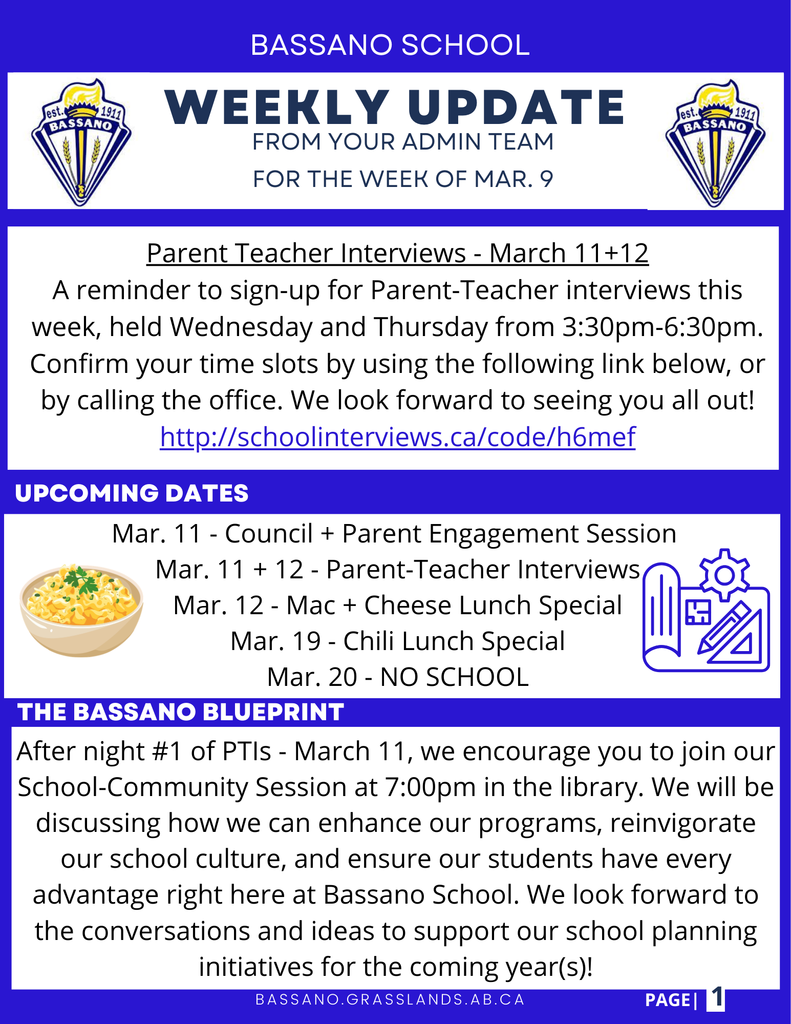 Weekly Update - Mar. 9