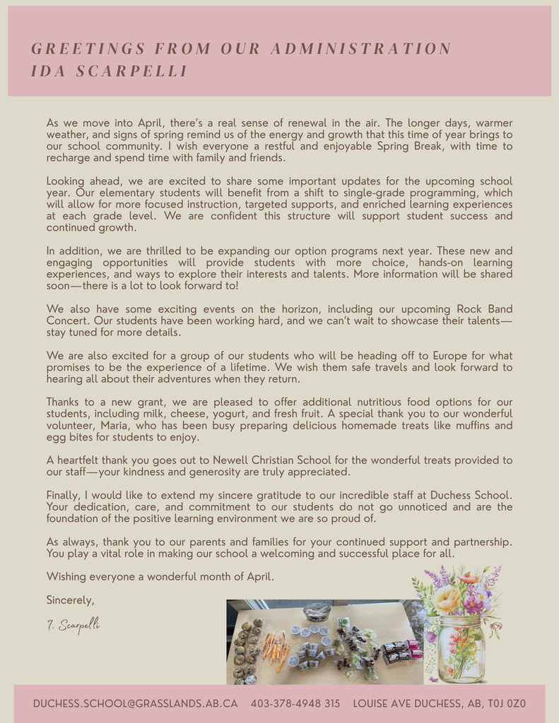 April Newsletter 2026