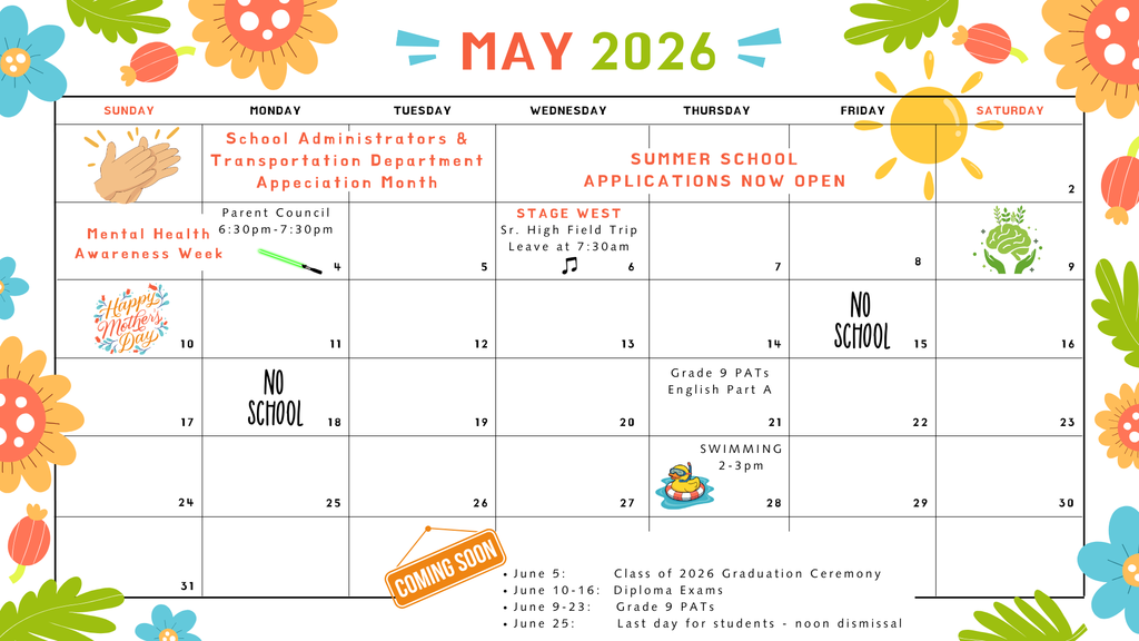 flowers border a may 2026 calendar of events