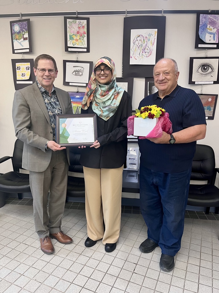 Abeera with superintendent