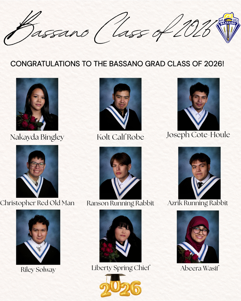 Congratulations to the Bassano Grad Class of 2026!
