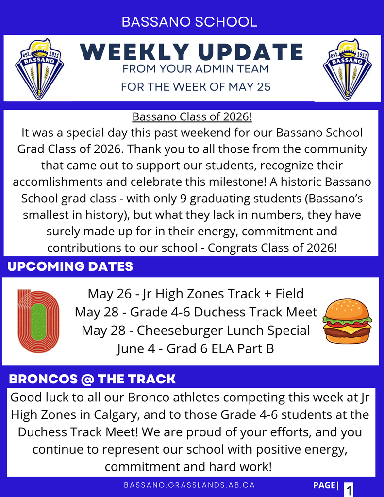 Weekly Update - Week of May 25