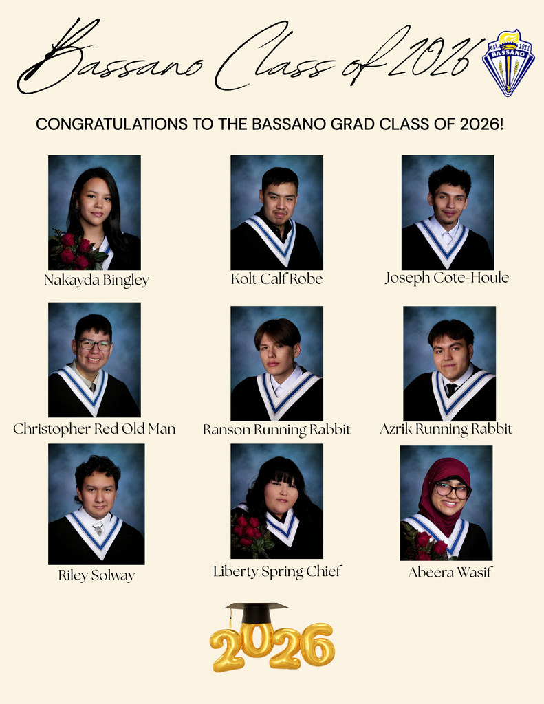 Bassano Grad Class of 2026