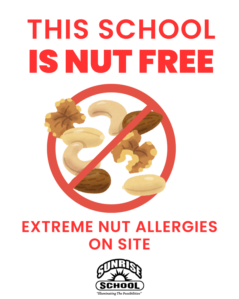 nuts with a red circle and cross through it