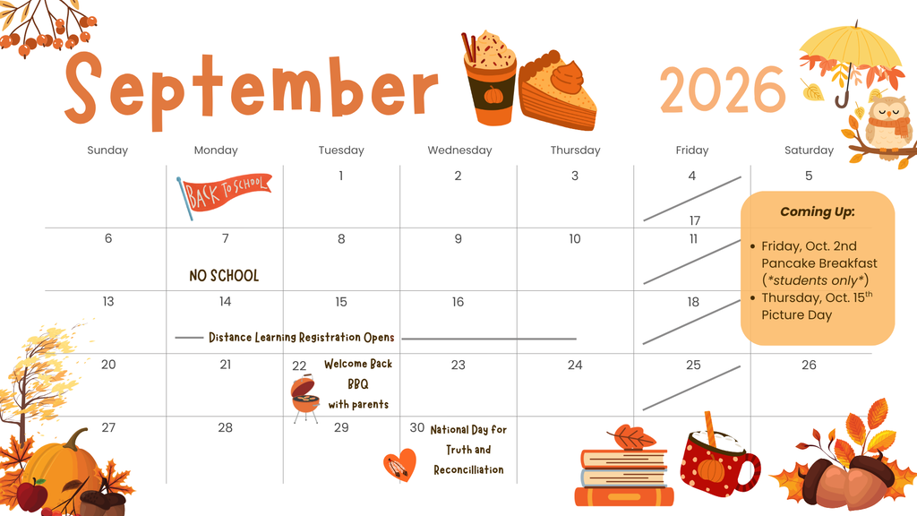 orange lettering and clipart of pumpkins leaves and fall items
