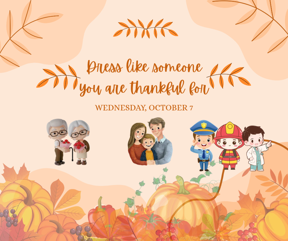 Thankful Dress up Day