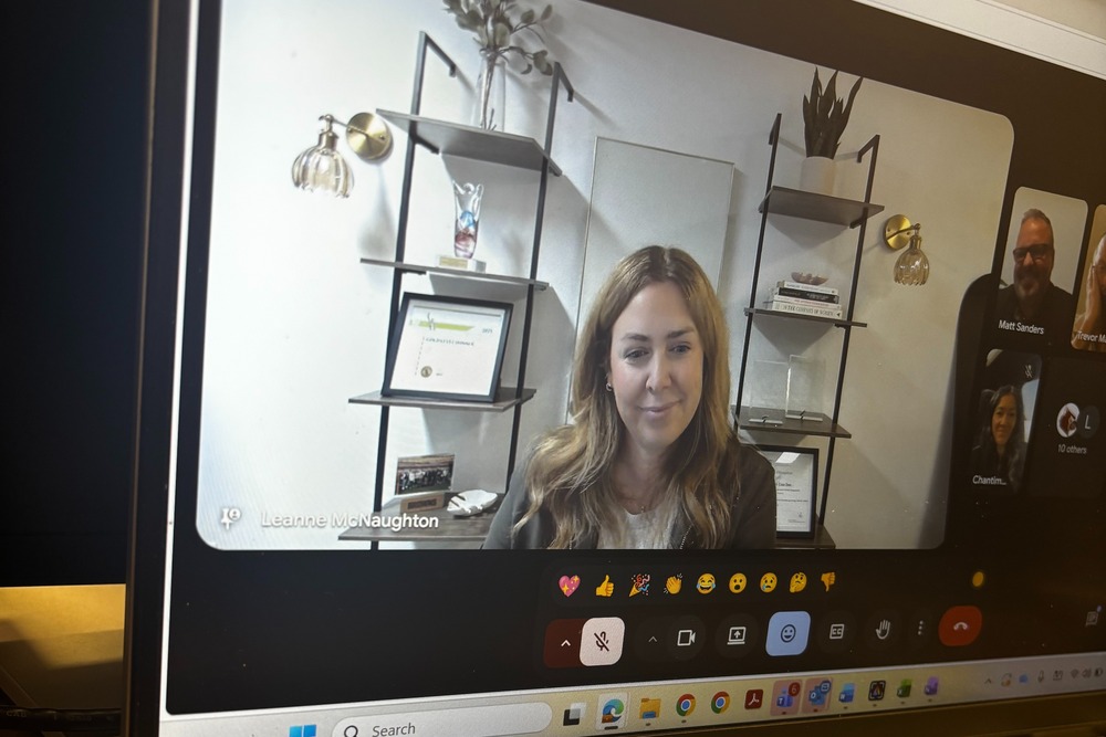 Leanne McNaughton presents virtually to LKDSB students and staff