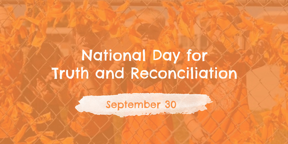 National Day for Truth and Reconciliation - September 30 (children in orange behind gate)