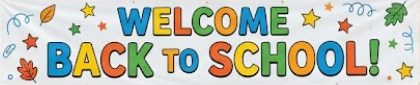 welcome sign with leaves