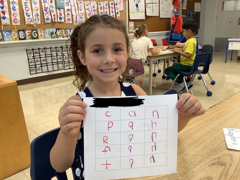 Word mapping in kindergarten 