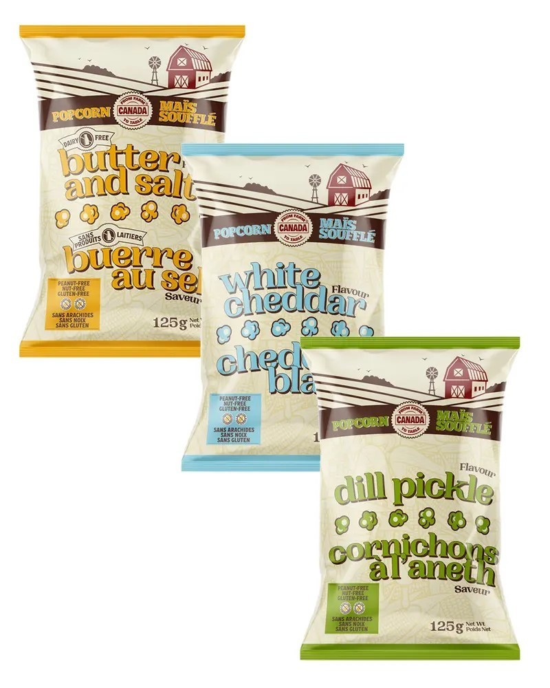 Bags of popcorn