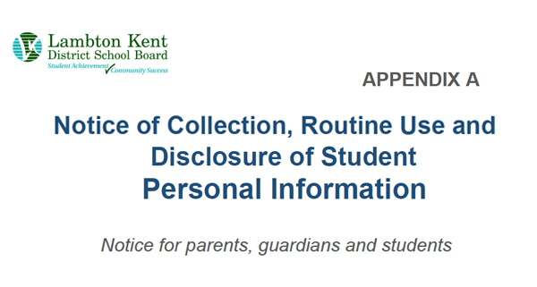 Notice of Collection