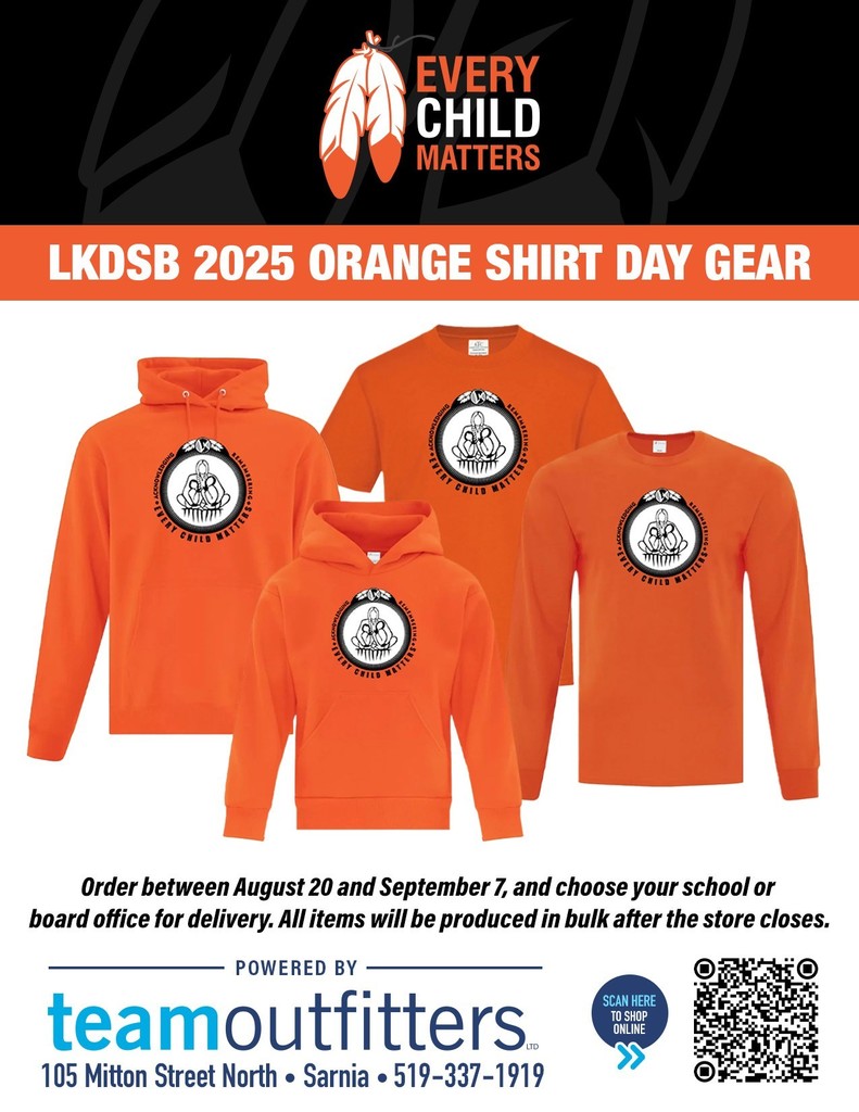 LKDSB 2025 Orange Shirt Day Gear promo through Team Outfitters