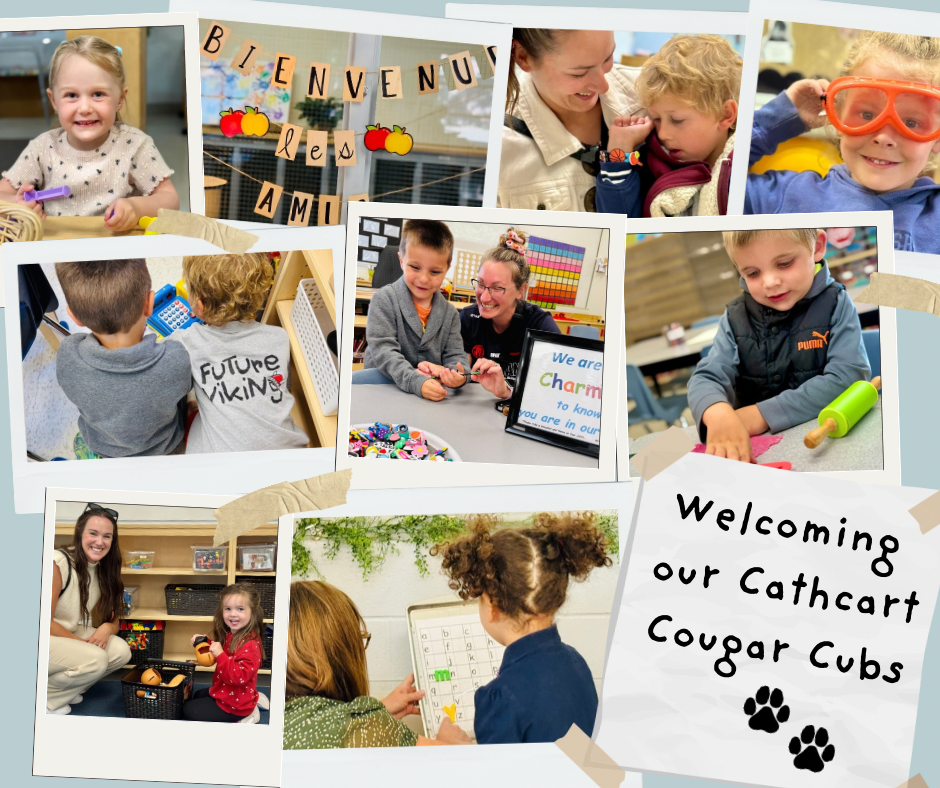 Kindergarten students visiting their new classrooms