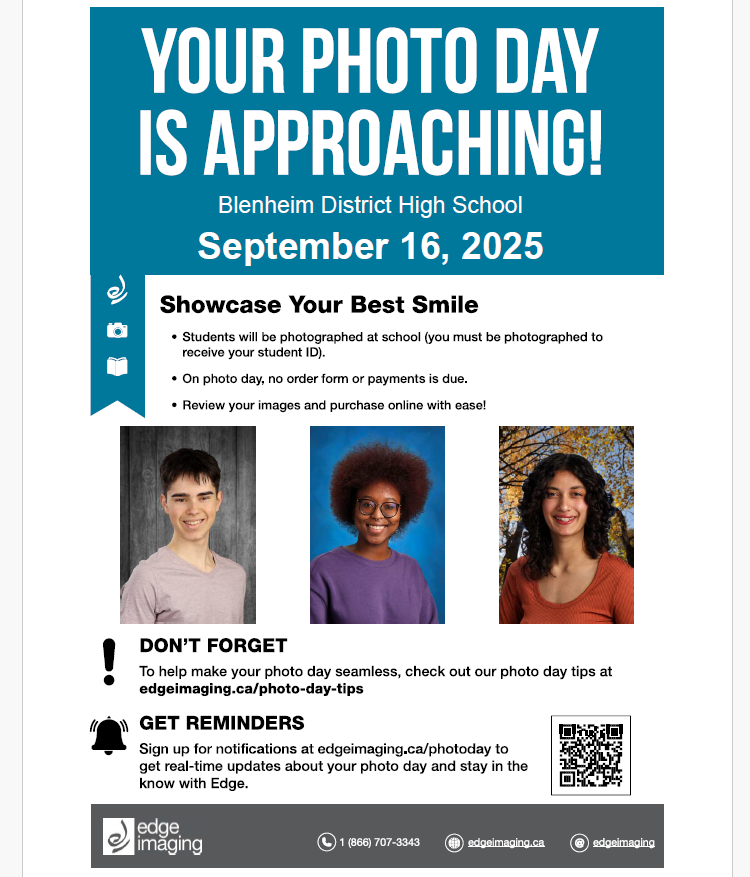 Photo Day on Sept 16 2025 flyer