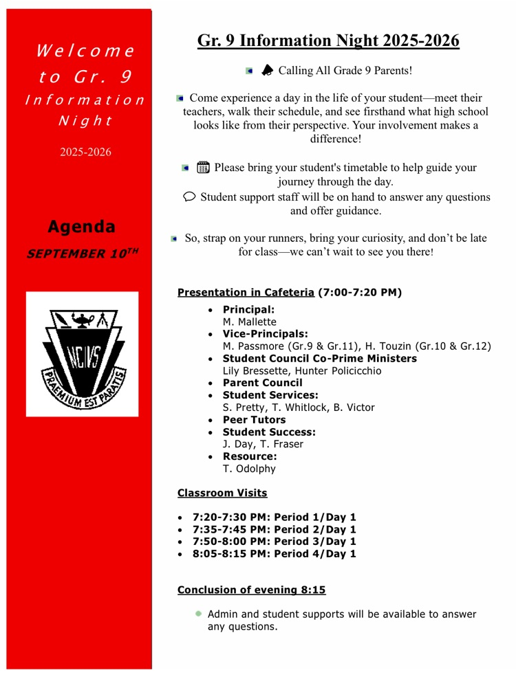 grade 9 night