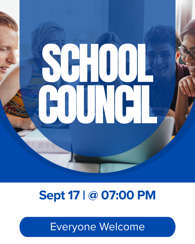 School Council Meeting notice for Sept 17