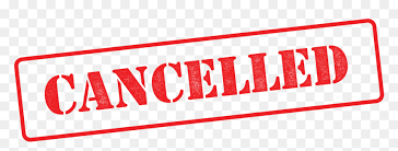 Cancelled sign