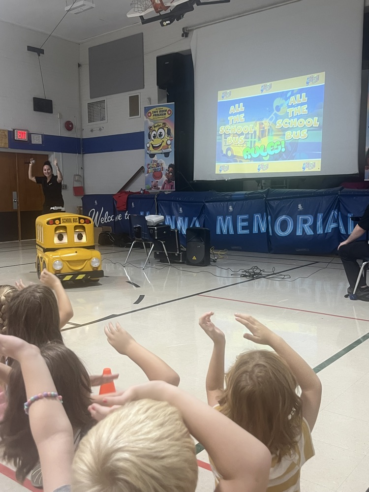 Buster the Bus teaching about bus safety!