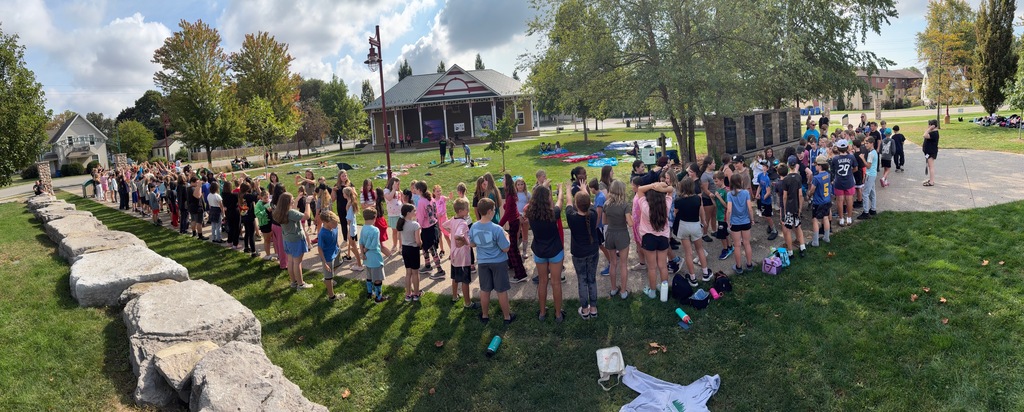 W.J. Baird students and other local Blenheim students participating in Naturally Neighbours workshops hosted by Rondeau Provincial Park this past Tuesday at Rotary Park.
