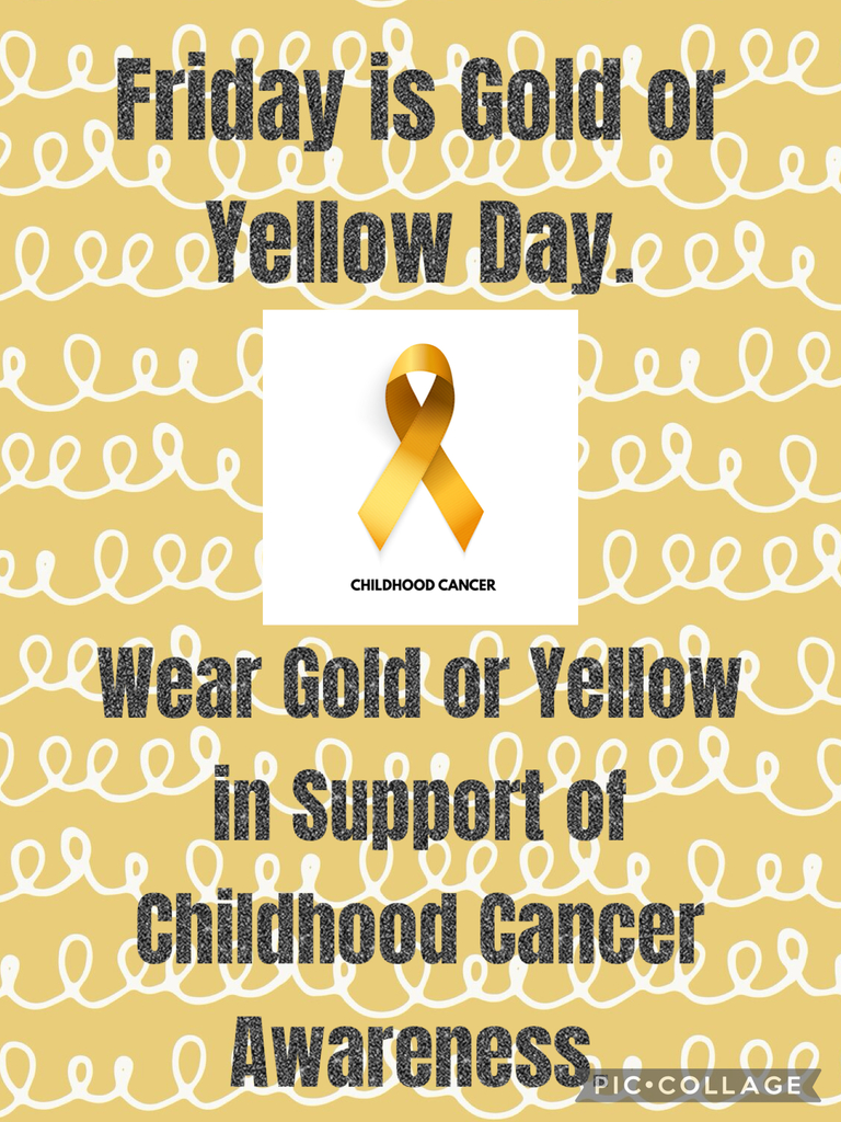 Friday September 26th is Gold or Yellow Day.