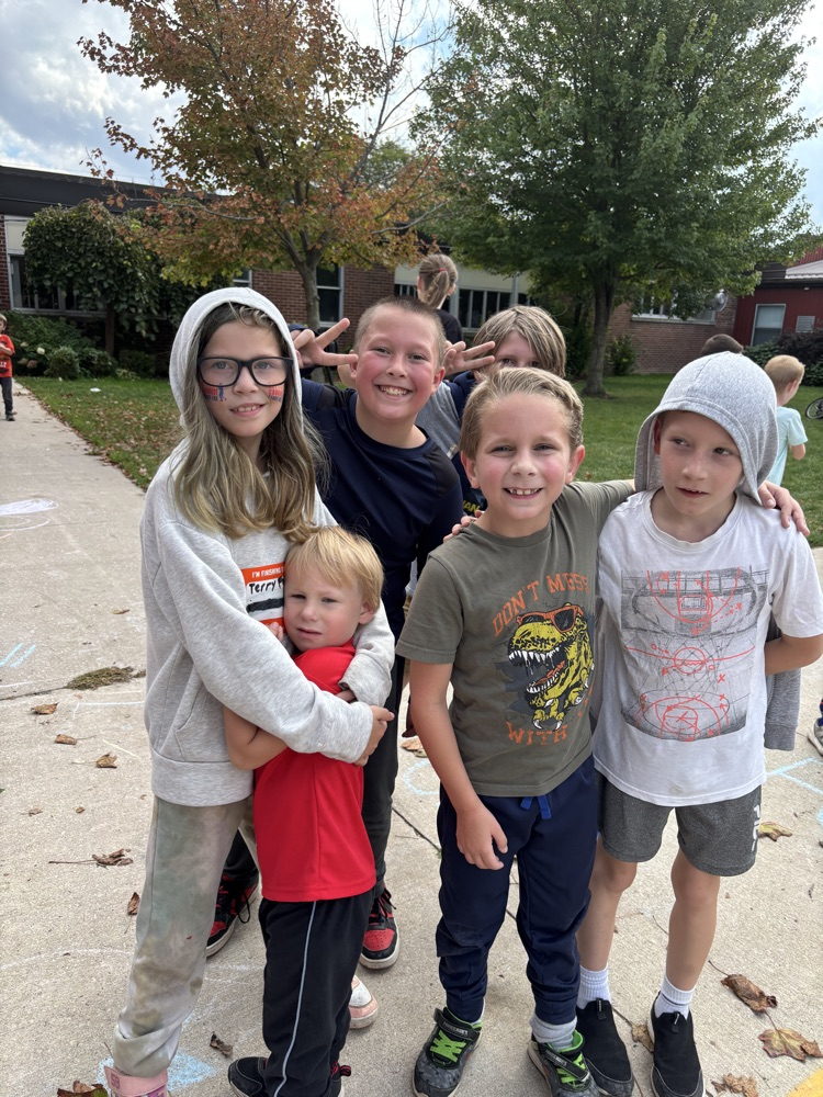 Children participating in Terry Fox run