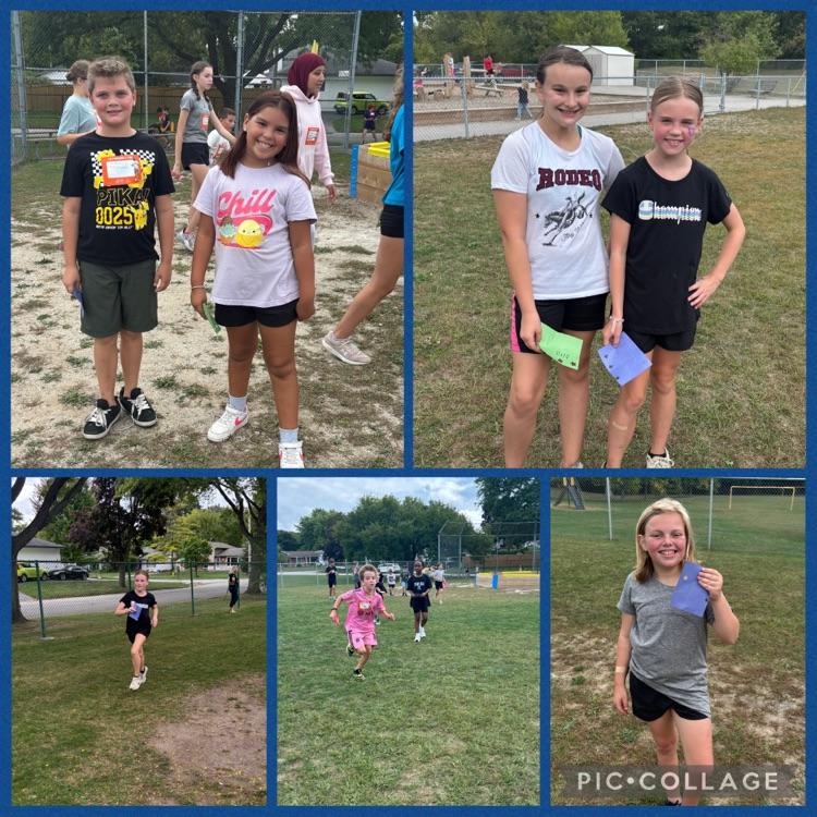 collage of students Participating in Terry fox run 