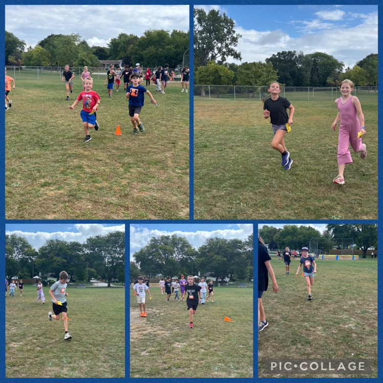 collage of students Participating in Terry fox run 