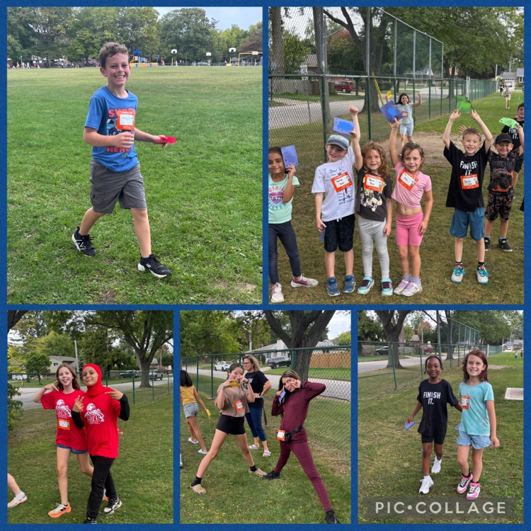 collage of students Participating in Terry fox run 