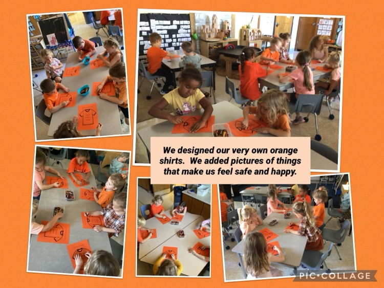students in JK/SK French Immersion are creating their own orange shirt 
