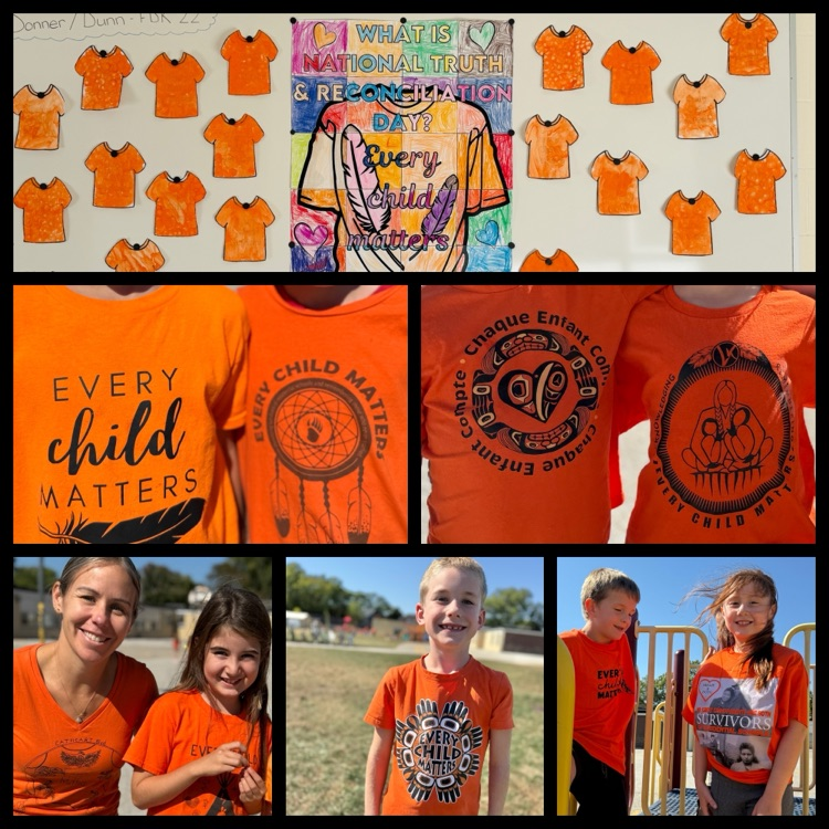 students wearing orange shirts
