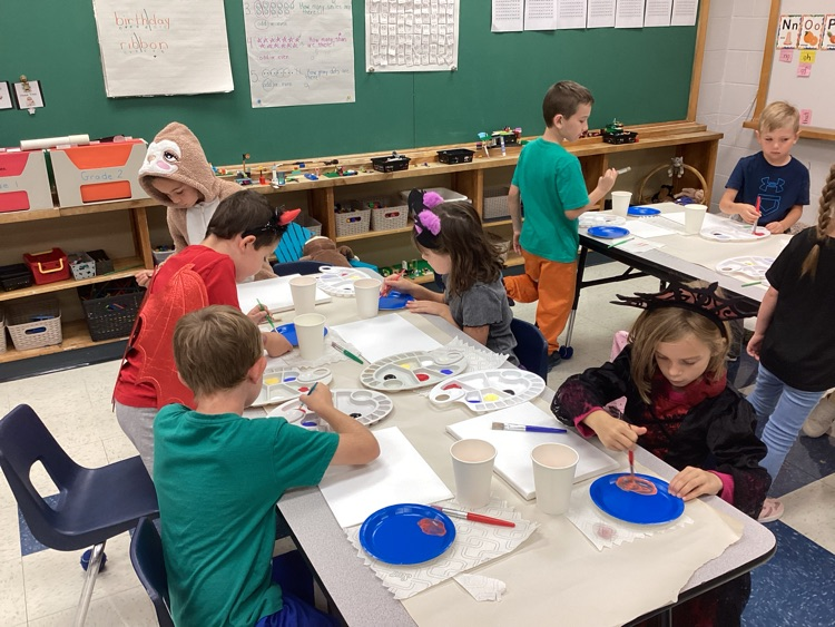 mixing colours