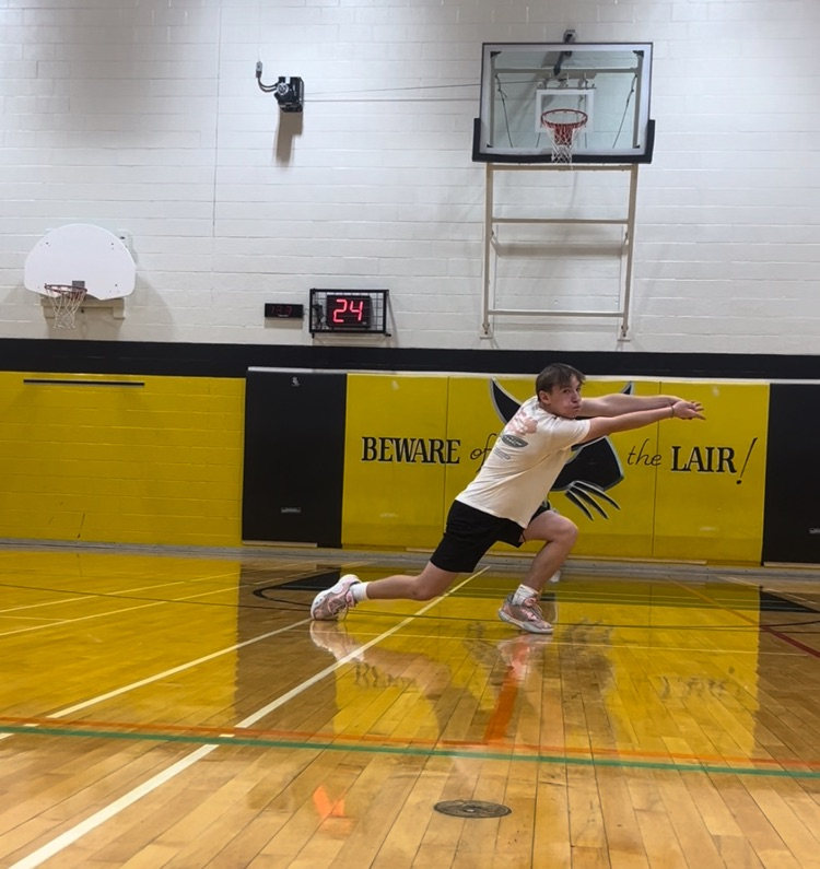 playing volleyball