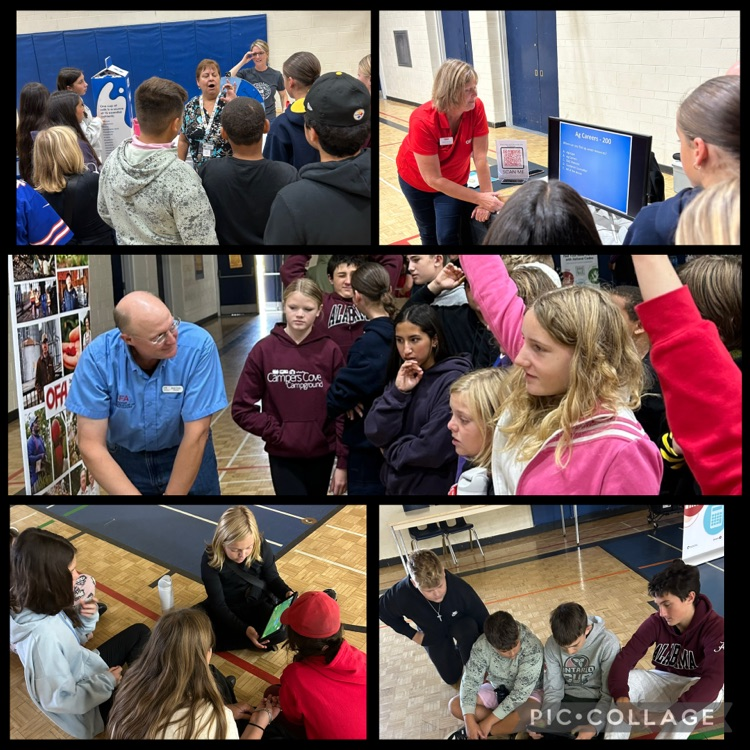 collage collage of students experiencing different trades 