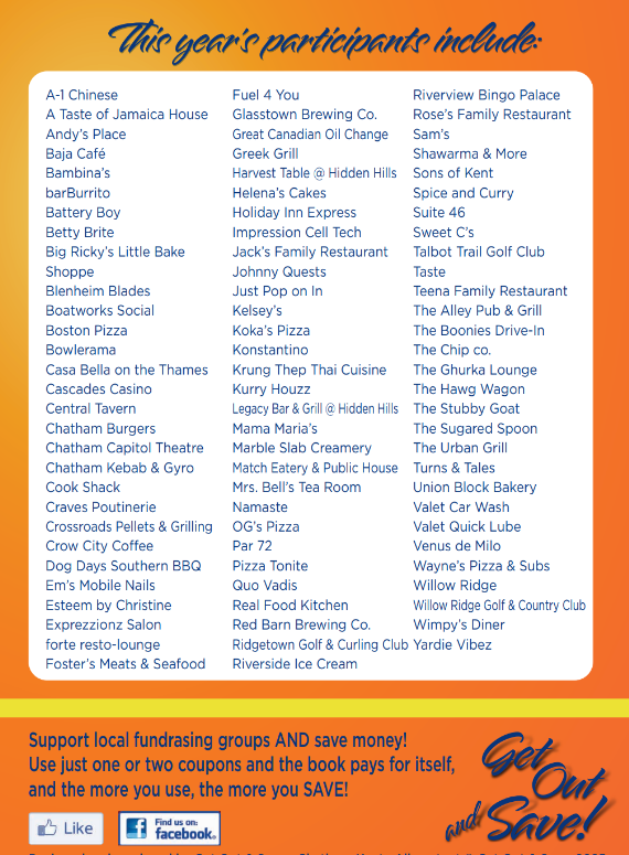 Get Out & Save Participants