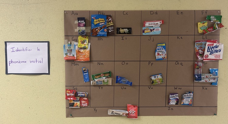 bulletin board from JK/SK French Immersion 