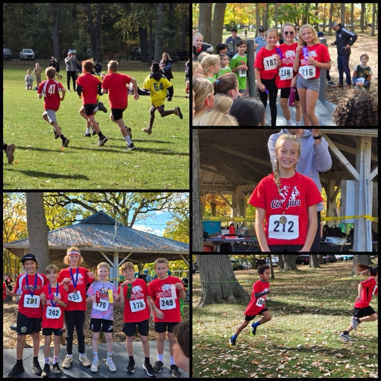 students competing in cross country running 