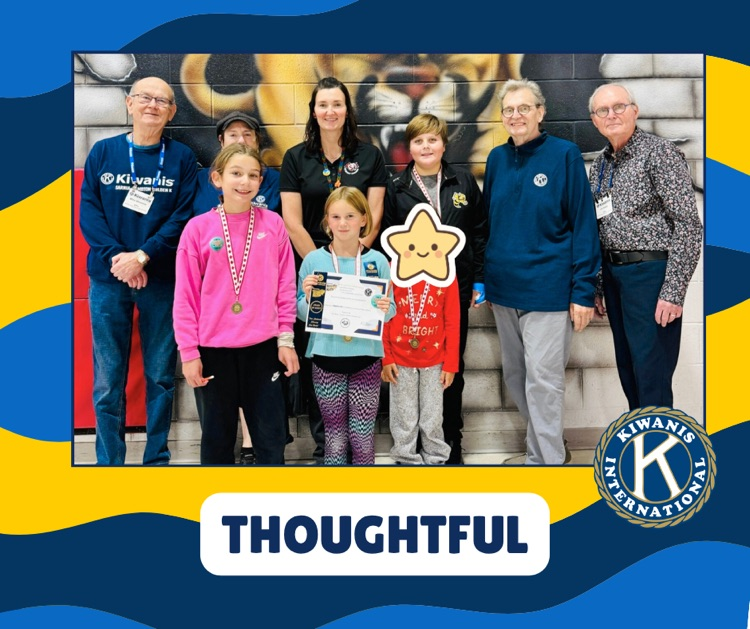 students with Kiwanis members